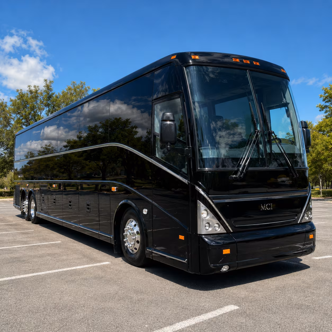 buses for island grove regional park prom drop off and pickup