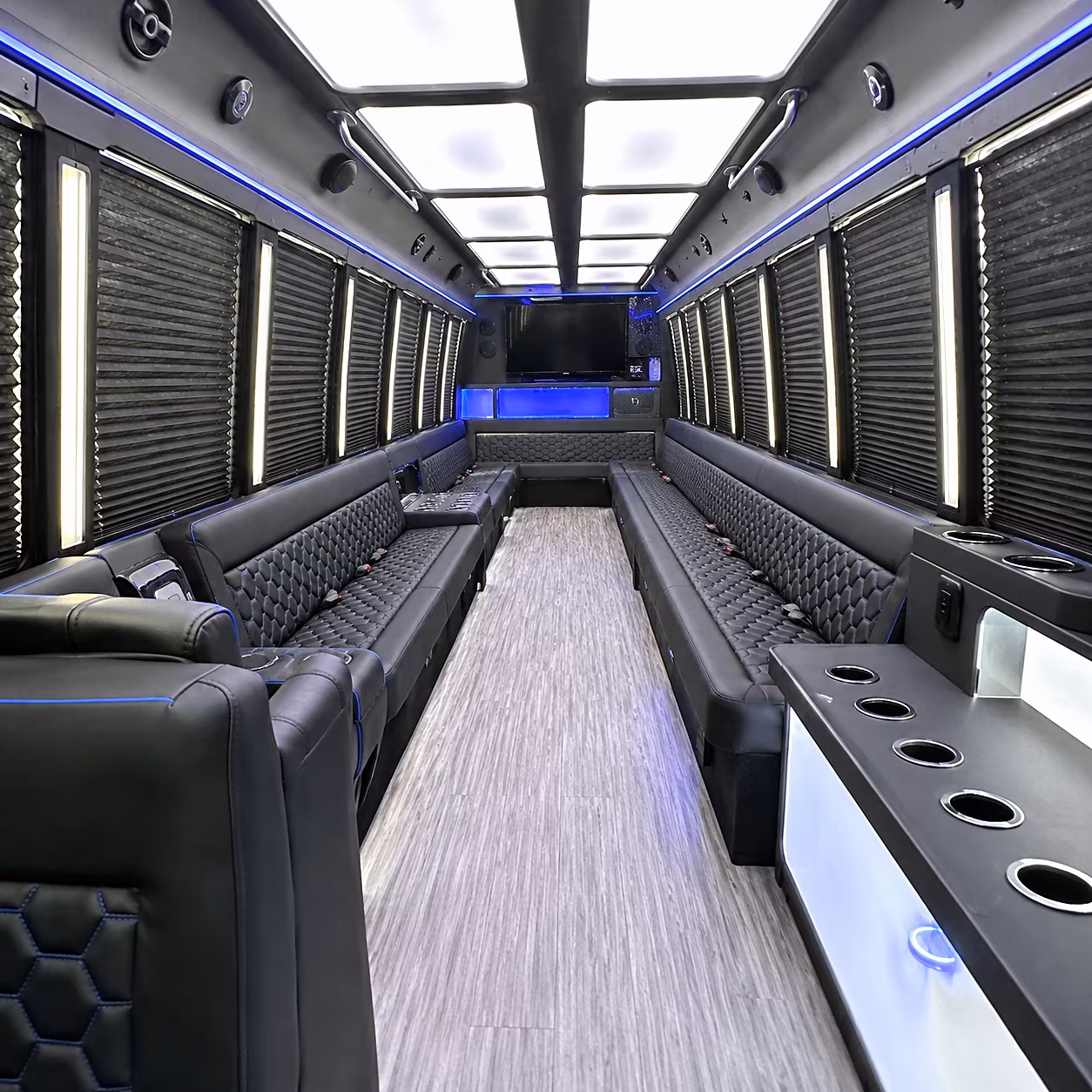 greeley party bus rental interior