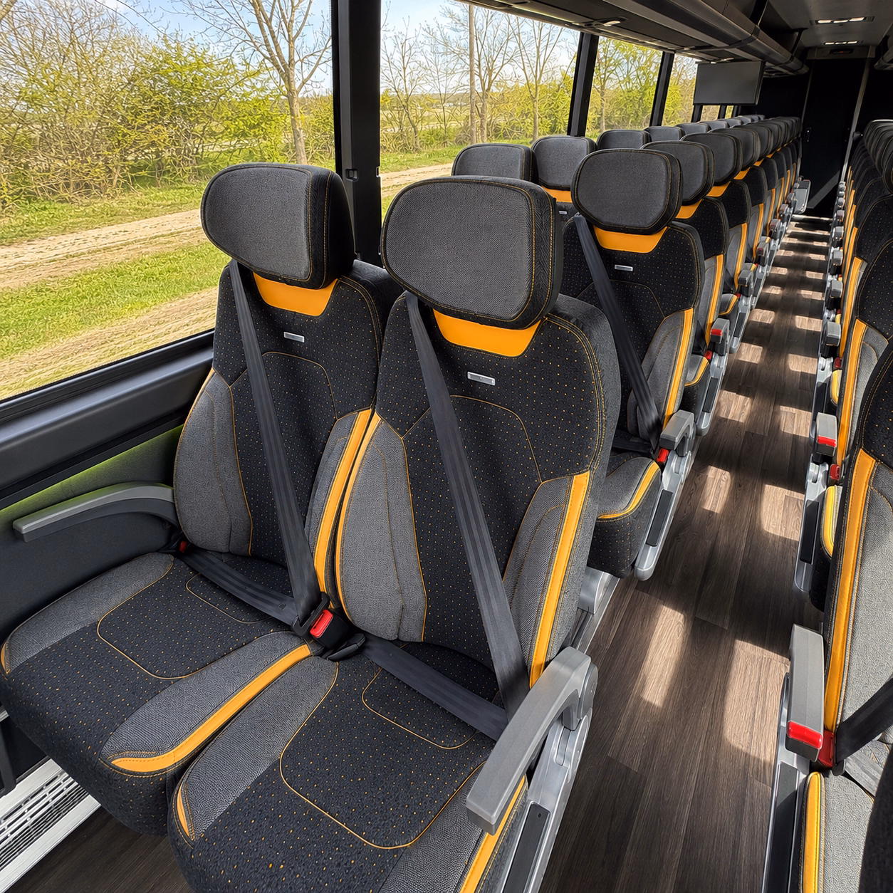 greeley school event transportation onboard seating